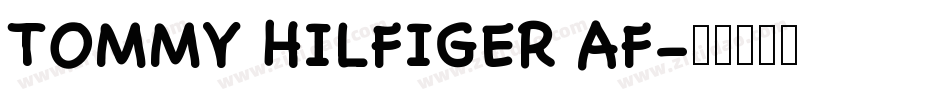 TOMMY HILFIGER AF字体转换